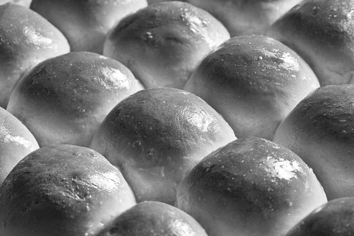 Dinner rolls baked